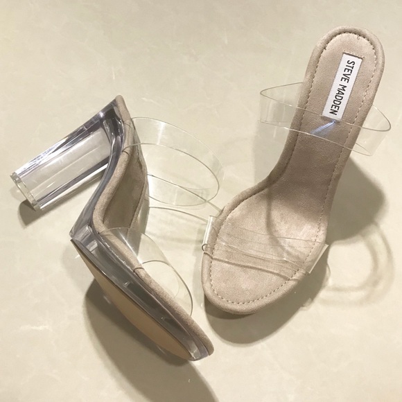 steve madden glass shoes